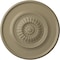Ekena Millwork Large Floral Ceiling Medallion, Hand-Painted Gobi Desert, 41 1/8"OD x 2 1/2"P CM41FLGDF - alternate 1